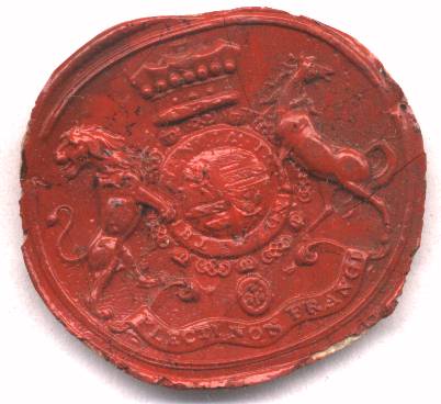 Sir Francis Drake vintage wax seal image