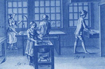 Vintage sealing wax factory image from Kingswax.com